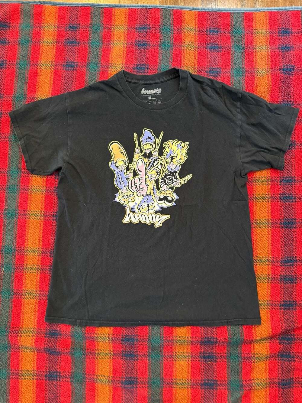 Hunny Band Graphic Logo Cartoon T-Shirt